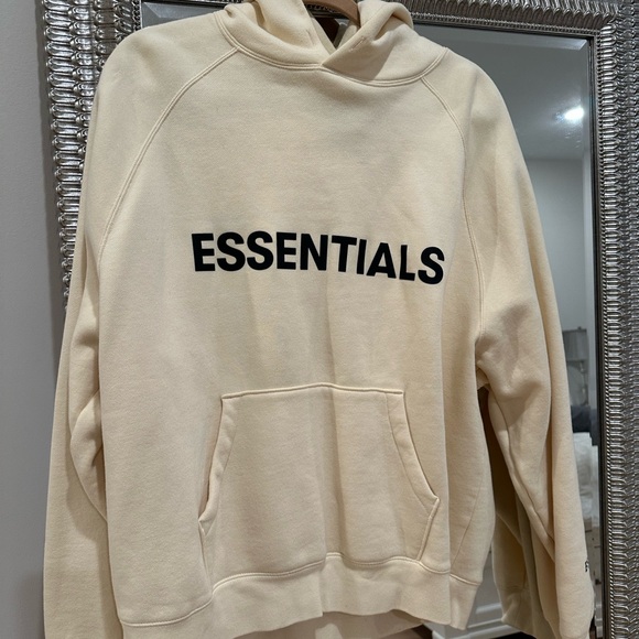 Essentials Cream Hoodie - Picture 2 of 3